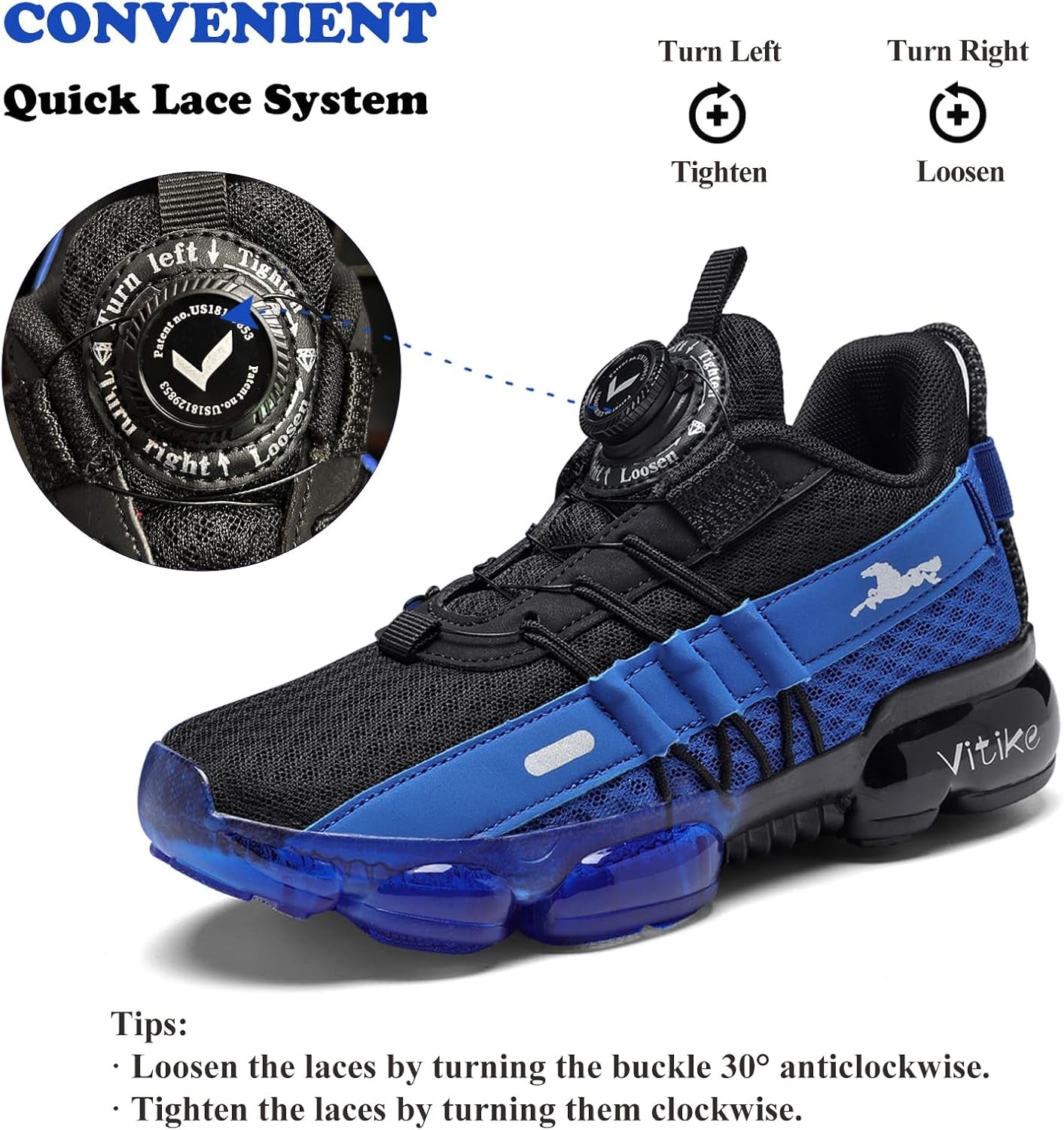 Kids Sneakers Boys Girls Running Tennis Shoes Athletic Sports Casual