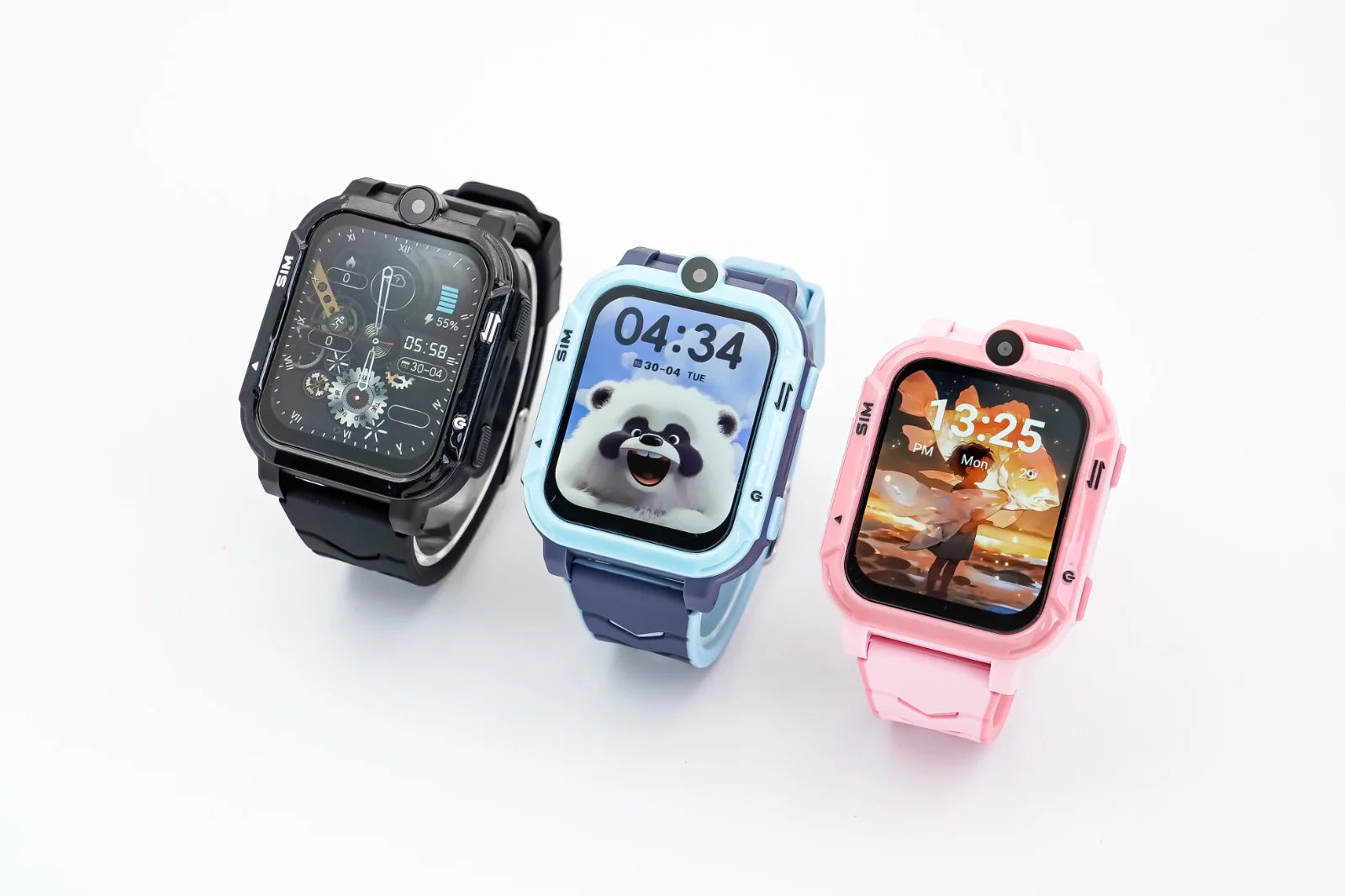 4G Android Kids Smartwatch with SIM Card, GPS + Wifi + LBS Tracker, Waterproof IP67, SOS Emergency Button, HD Video Call, Voice Chat, SMS, School Mode, Remote Monitoring, Camera, Music Player, Multiple Languages, Parental Control, Children'S Smartwatch