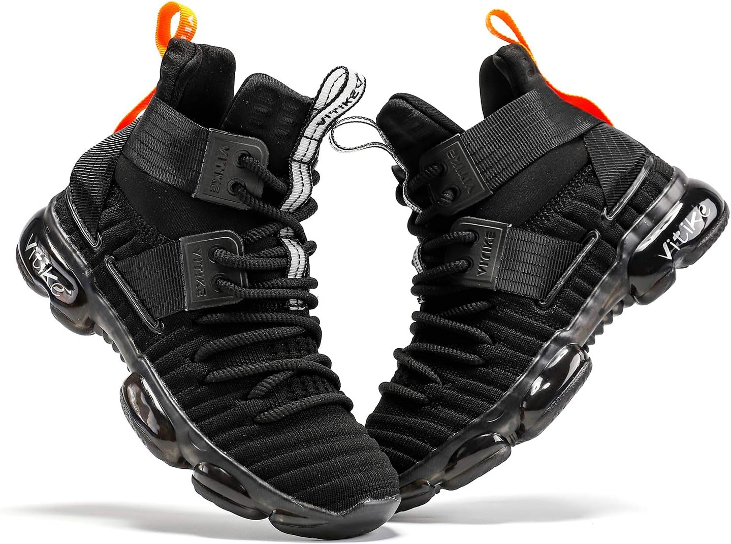Kids Basketball Shoes High-Top Sports Shoes Sneakers Durable Lace-Up Non-Slip Running Shoes Secure for Little Kids Big Kids and Boys Girls