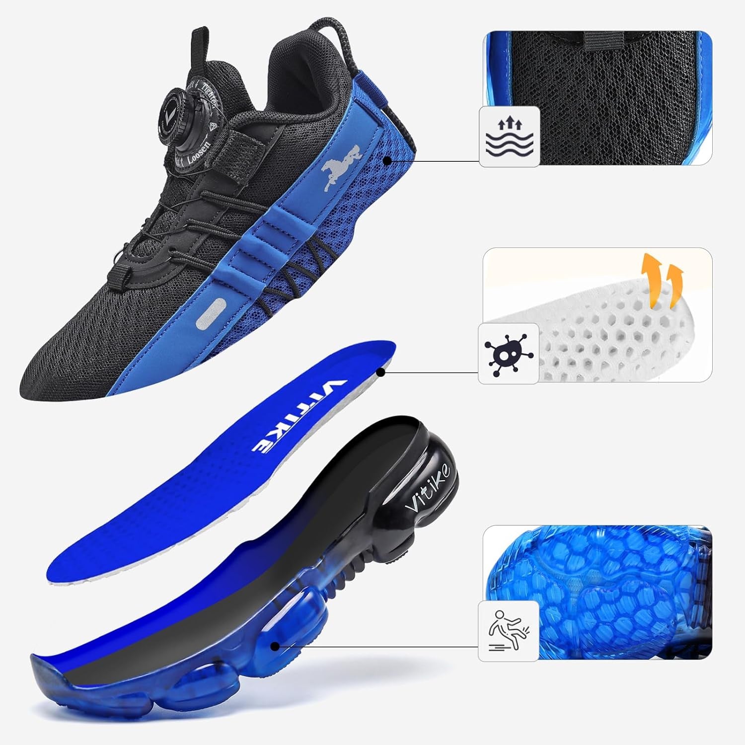 Kids Sneakers Boys Girls Running Tennis Shoes Athletic Sports Casual