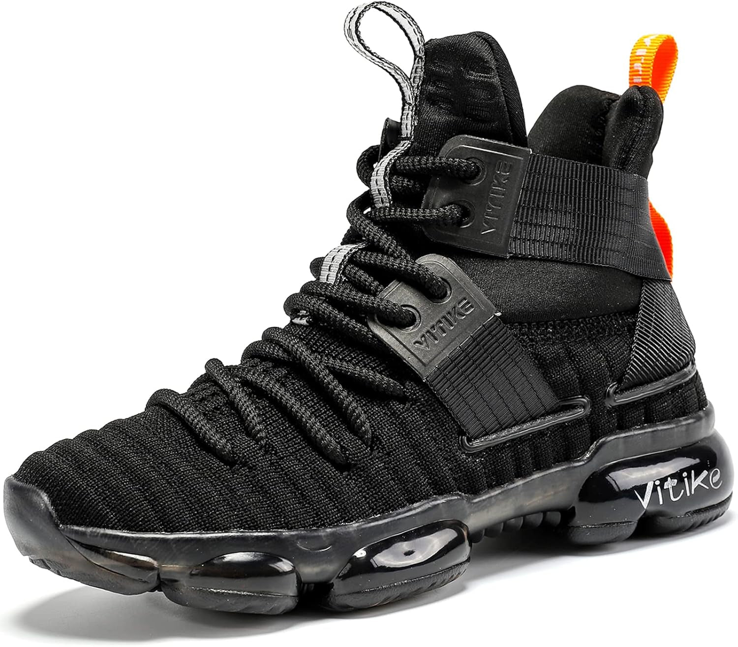 Kids Basketball Shoes High-Top Sports Shoes Sneakers Durable Lace-Up Non-Slip Running Shoes Secure for Little Kids Big Kids and Boys Girls