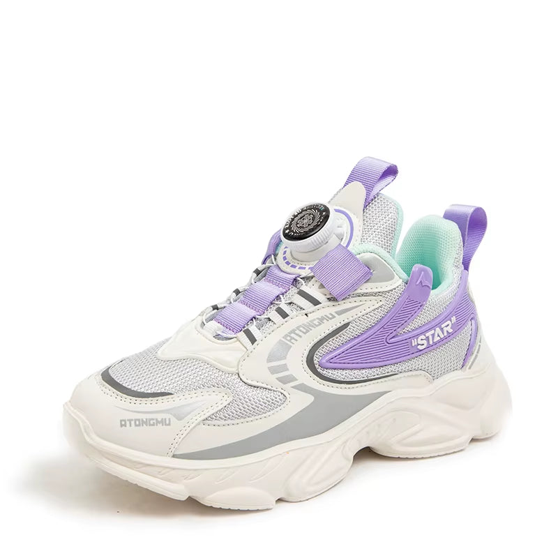 Children Boys Casual Shoes Mesh Sneakers Boys Sport Breathable Tennis Sneaker Baby Girls Spring Fashion Mesh Black Running Shoe